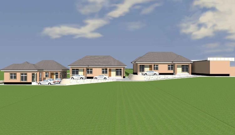 Proposed residential houses & shops to be built, on Plot No. 54282 at Mloganzila Ubungo, Municipality.
