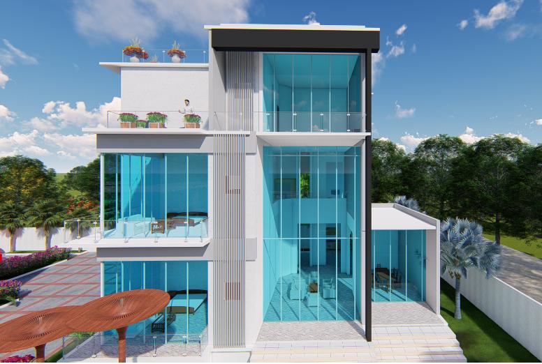 Proposed design of resorts, hotels and villas, at Paje, Zanzibar.